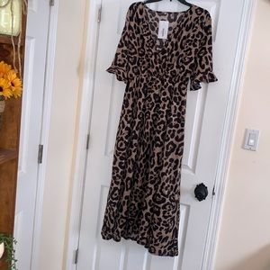 Leopard Print Maxi Dress